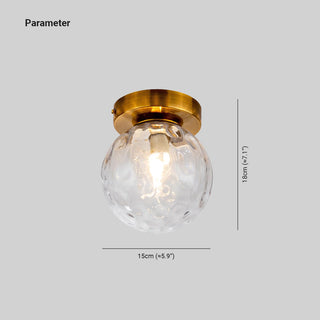 Valentina Modern Glob Metall Glas LED Taklampa Hall Vardagsrum