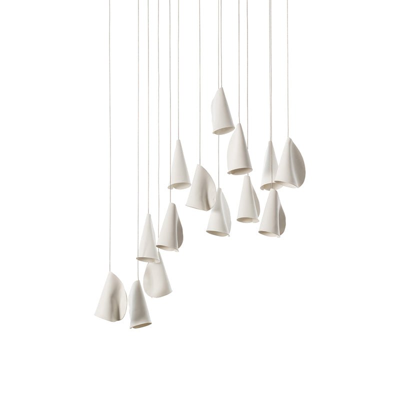 Olshaion geometrisk keramisk taklampa