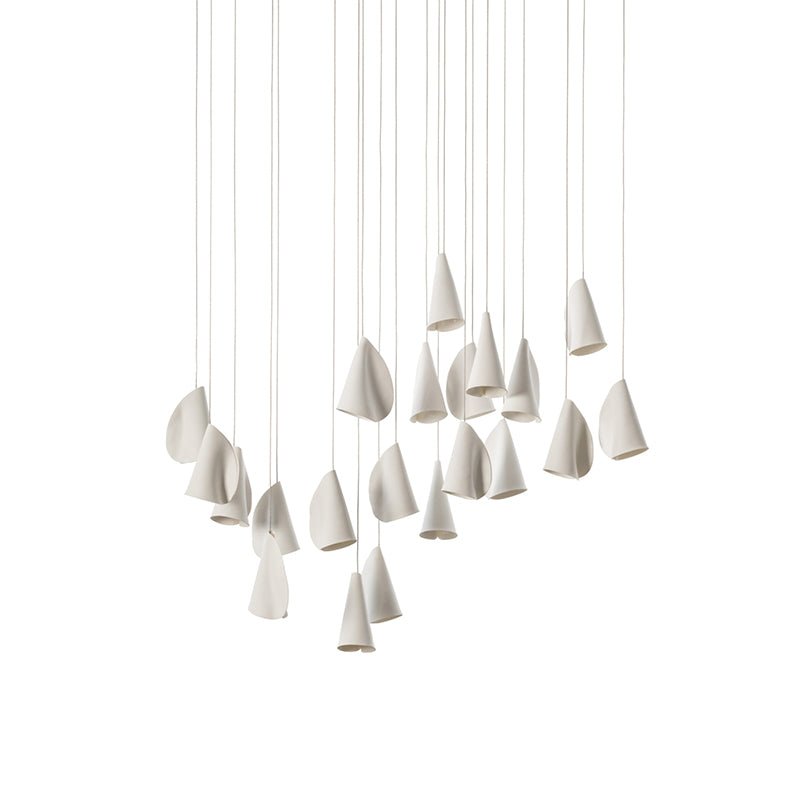 Olshaion geometrisk keramisk taklampa
