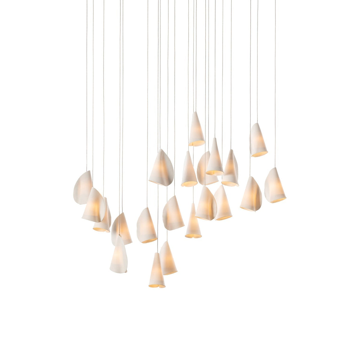 Olshaion geometrisk keramisk taklampa