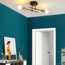 Valentina Plafond Globe Modern, Metall/Glas, Balck, Matsal