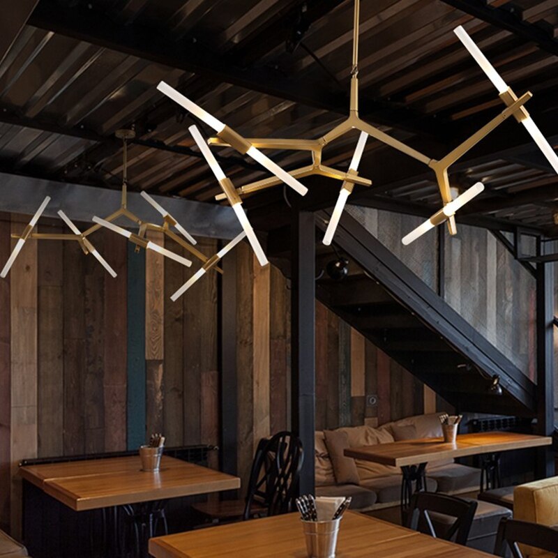 Arisha modern roterbar pendellampa, 2 färger