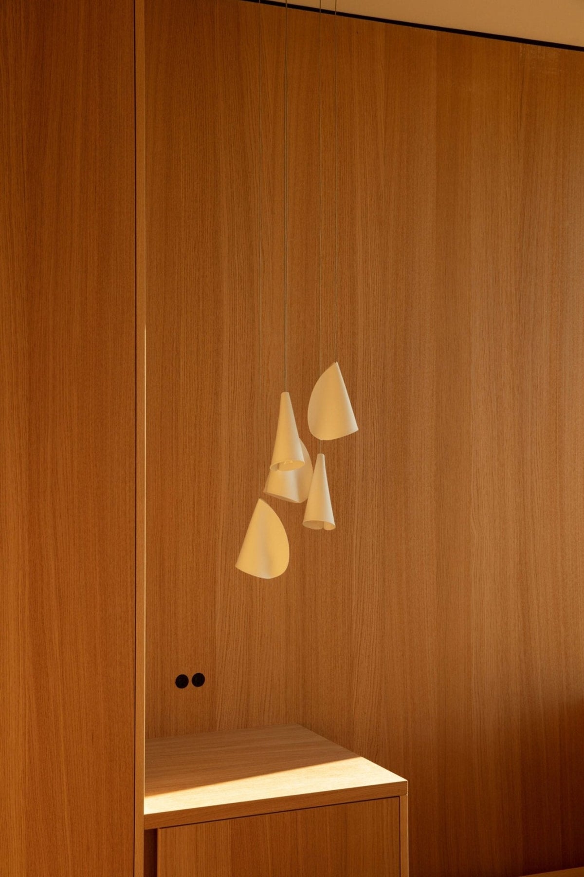 Olshaion geometrisk keramisk taklampa