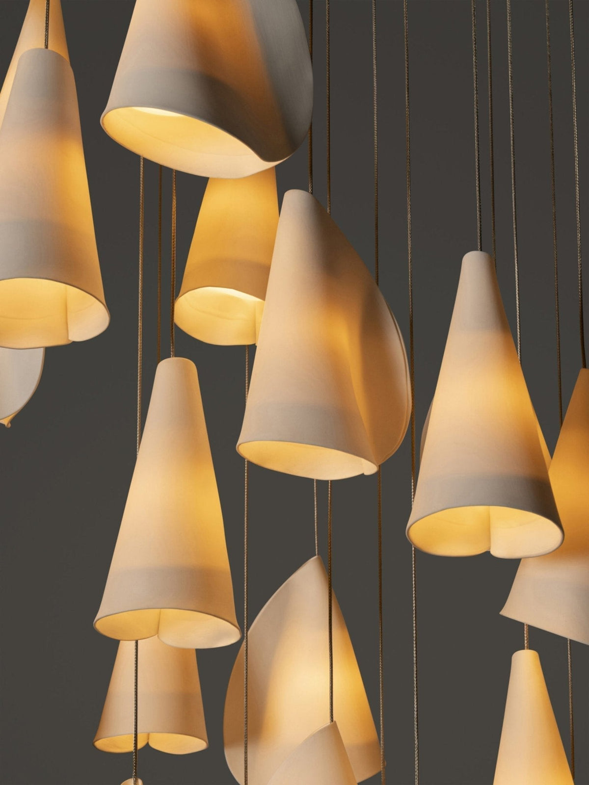 Olshaion geometrisk keramisk taklampa