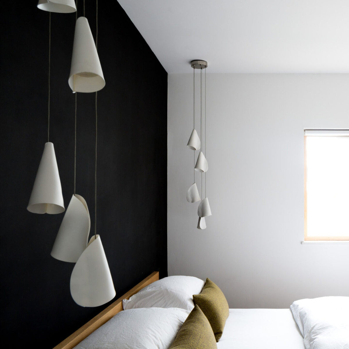 Olshaion geometrisk keramisk taklampa