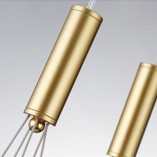 Valentina Modern LED Guld Metall Glas Pendellampa Vardagsrum Matsal