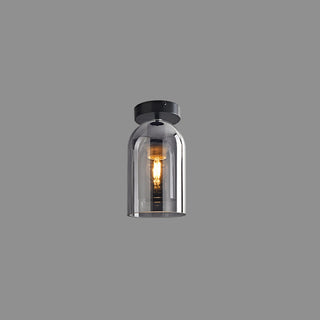 Sanna Liten Pendellampor/Taklampor Konjak/Grå Glas Vardagsrum
