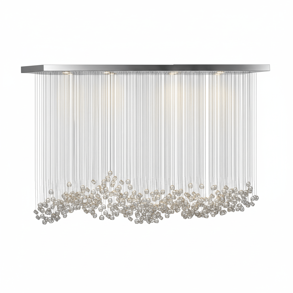 Monivärinen mineraalikvartsikattokruunu