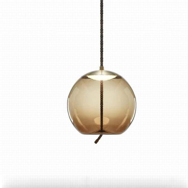 Valentina nordisk LED-pendellampa, dekorativt glas