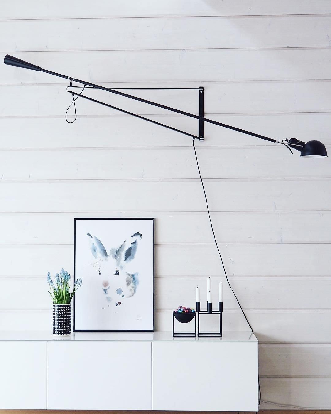 Candeeiro de parede moderno minimalista com braço longo Cid