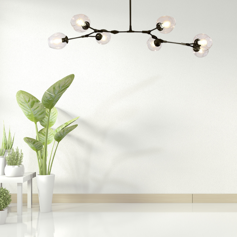 Zerin Nordic Modern Glass Pendant Light Clear Bubble