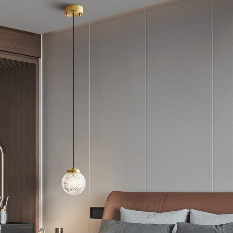 Arisha Modern Circle Glass Pendant Light for Bedroom & Hotel
