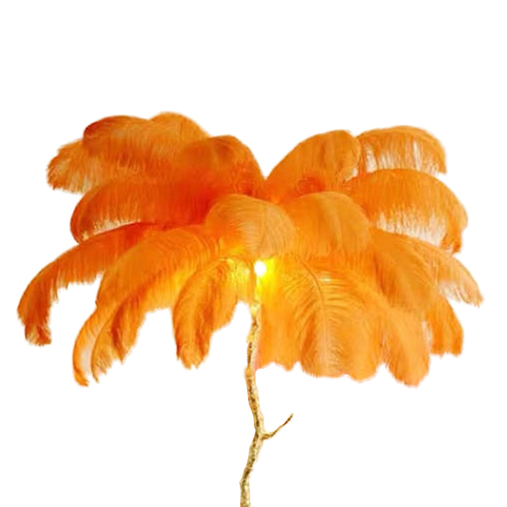 Salenor Nordic Luxury Unique Ostrich Feather Floor Lamp/Table Lamp