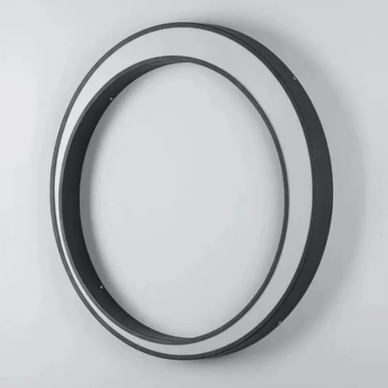 Ray Art Deco -rengasvalaisin metallia, kuunhohto, ulkoseinävalaisin