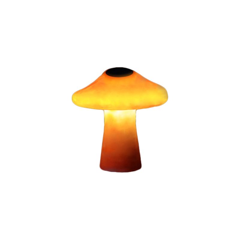 Ray svampeformet udendørs jordlampe, fast tilslutning/solenergi, orange