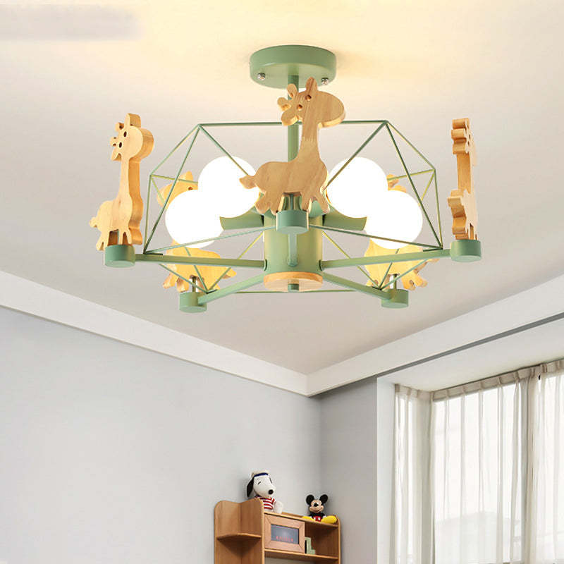 Arisha LED-loftlampe med giraffer