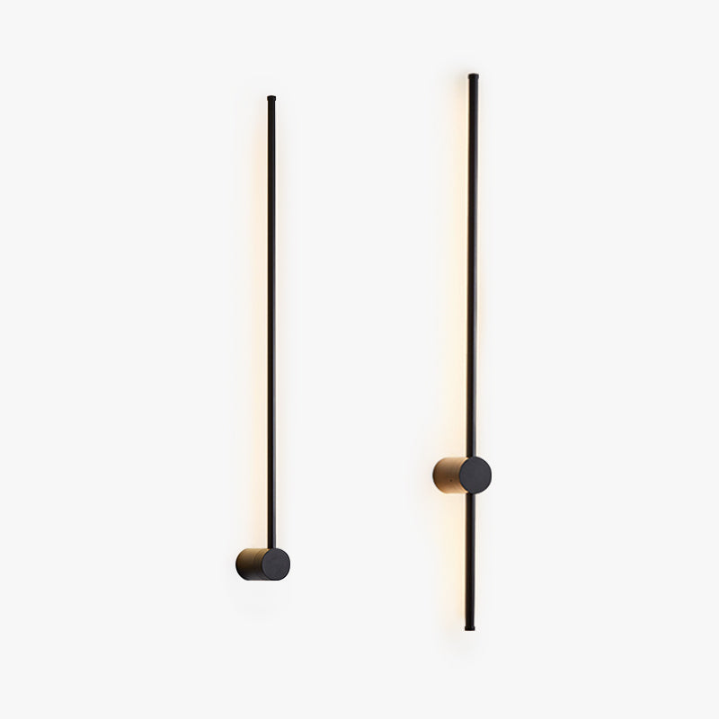 Ravel minimalistinen kääntyvä lineaarinen sisäseinävalaisin, musta