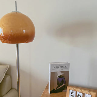 Salgado Modern Hög LED Lampskärm Golvlampa Orange Metall/Glas Vardagsrum/Sovrum