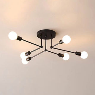 Valentina Industriell Metall Glas Taklampa Vardagsrum Sovrum