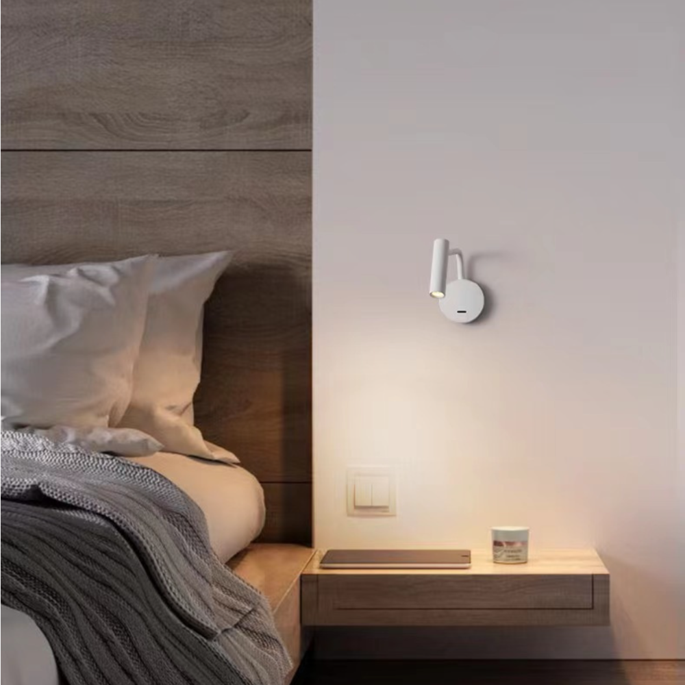 Arisha moderna vägglampor med svängarm, LED-spotlight för korridor