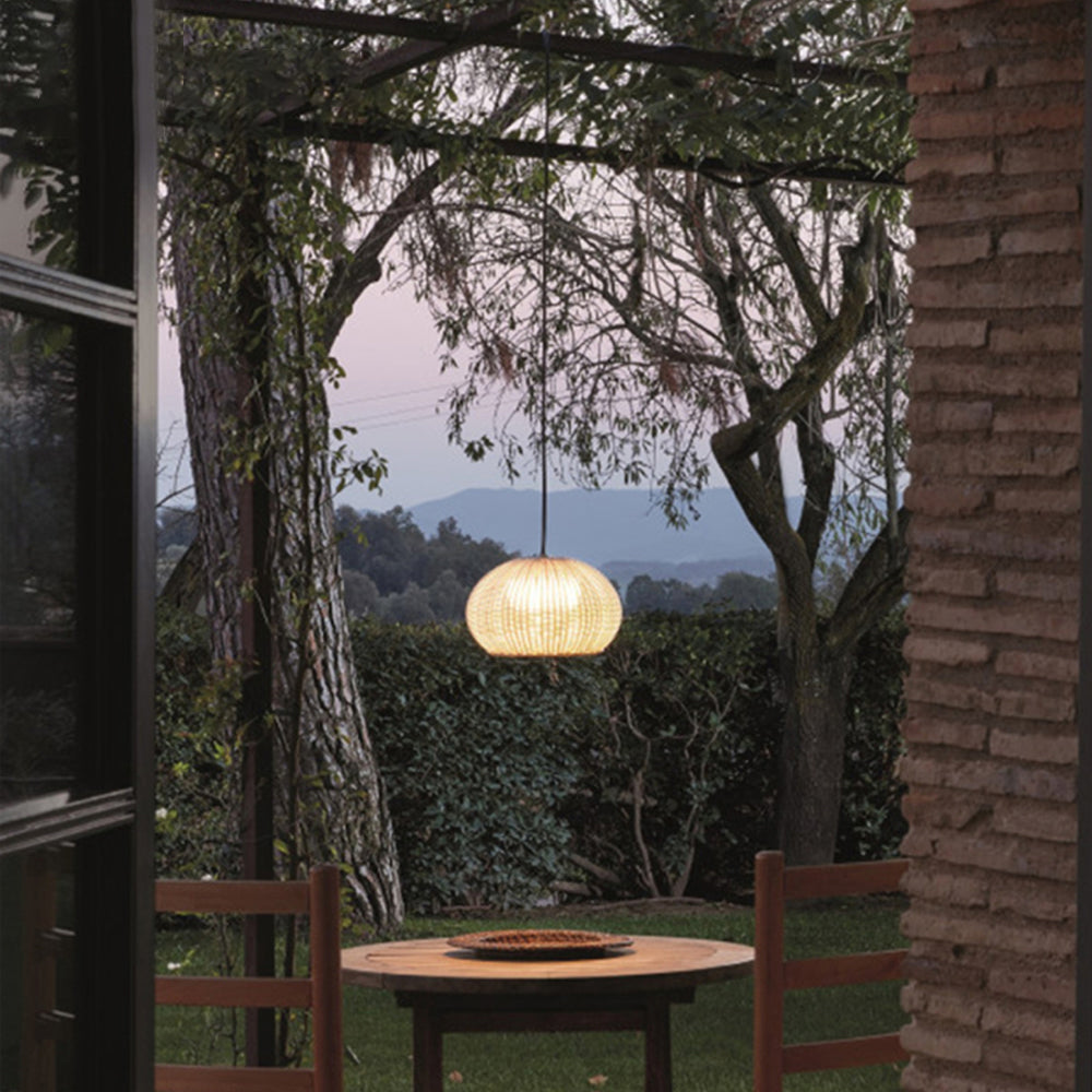 Ray modern lykta taklampa, metall/, beige/kaffe
