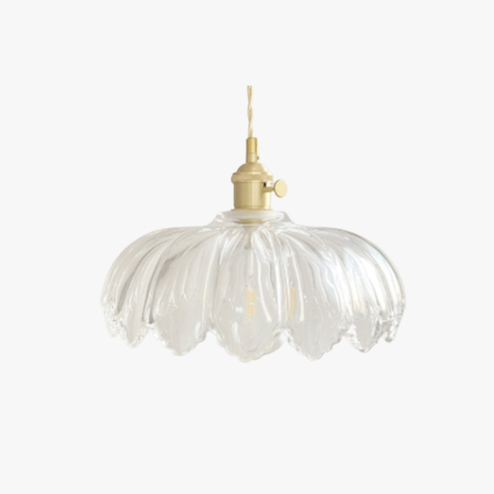 Valentina art deco -tyylinen puhallettu messinki- ja lasiriippuvalaisin, 7 tyyliä