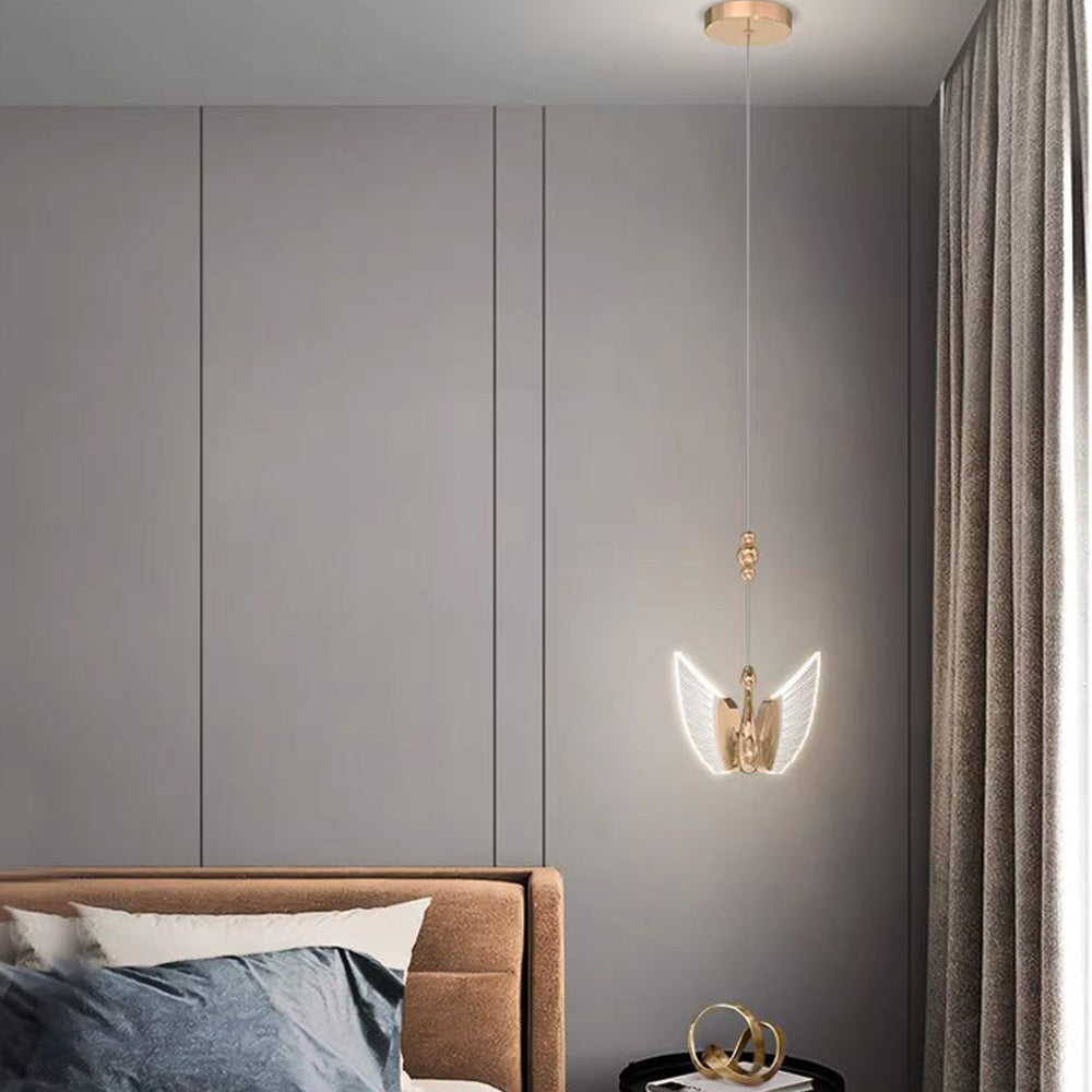Arisha modern kreativ svanformad pendellampa, 2 färger