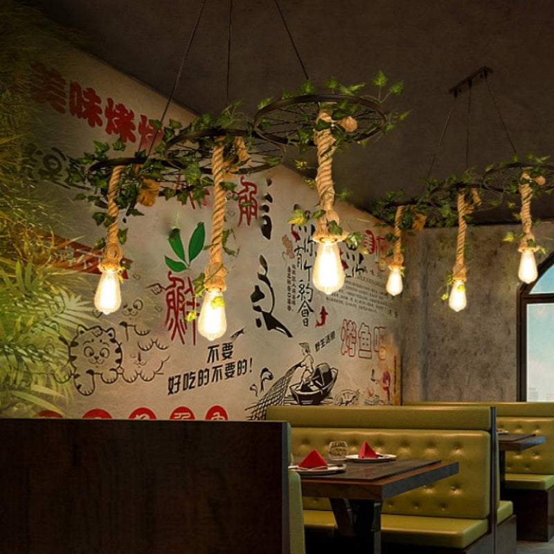 Arisha industriel LED-loftslampe i sort til bar/stue