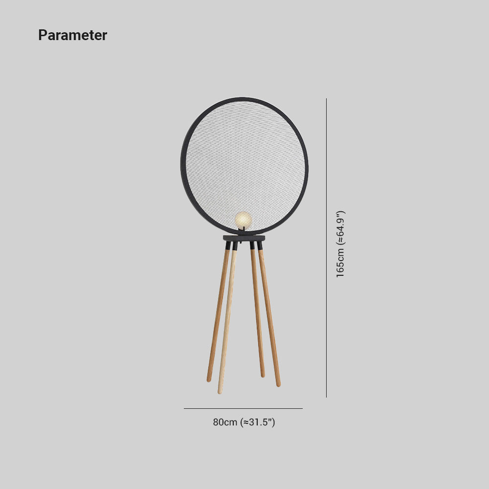 Cooley minimalistisk gulvlampe med moderne design, metal og træ