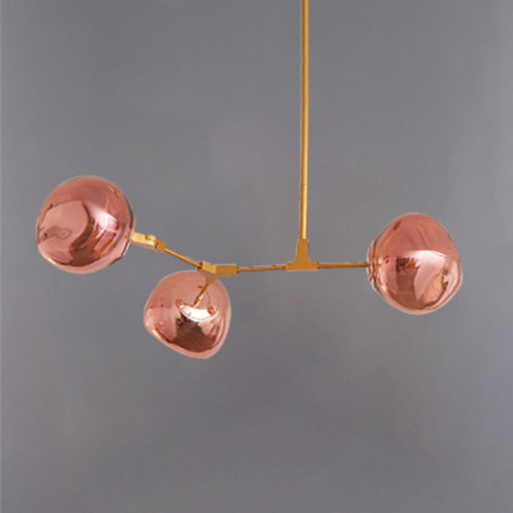 Arisha moderne globuslava-loftlampe med 3 pendler