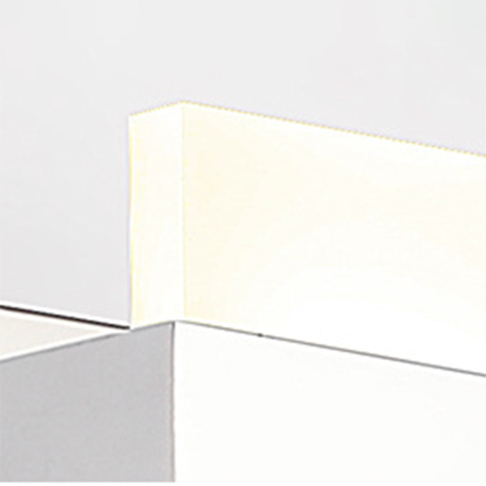 Arisha modern fyrkantig metall-/vägglampa, silver, badrum