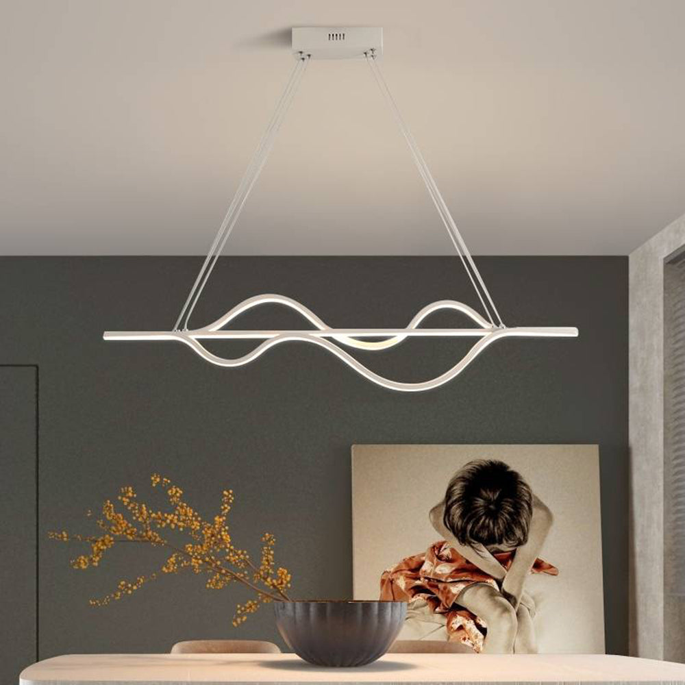 Arisha modern vågformad pendellampa, 3 färger