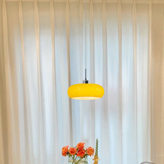 Hailie Vintage Brödform Glas LED Pendellampa Vardagsrum