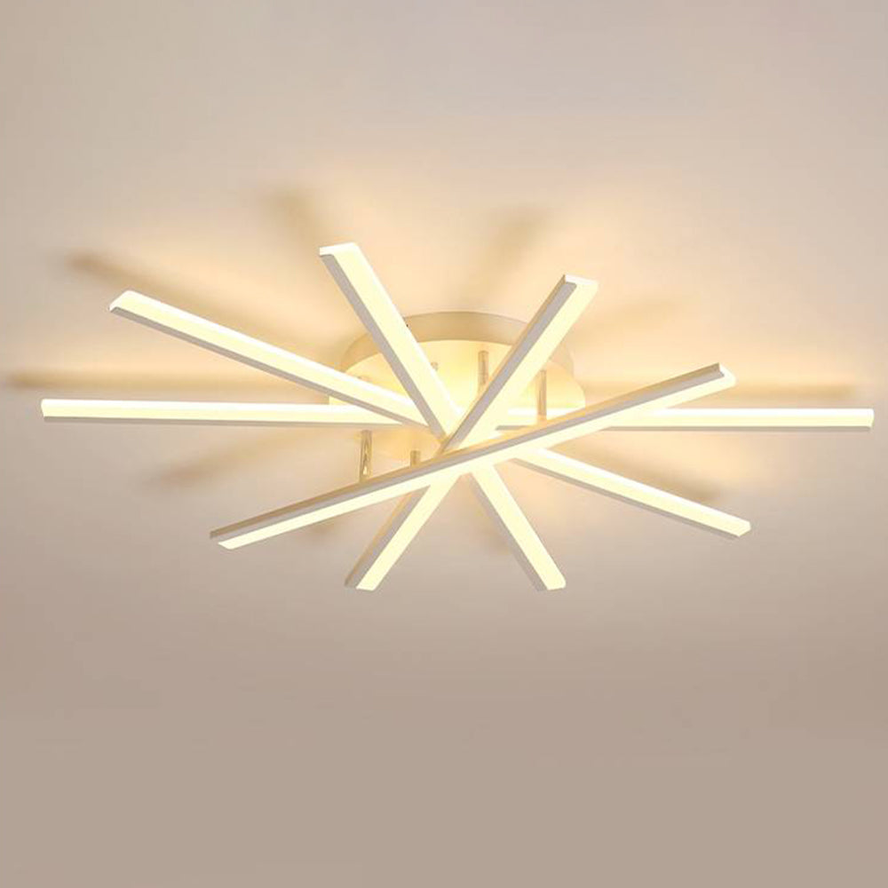 Arisha Linear Flush Mount Ceiling Light, 4 Colour