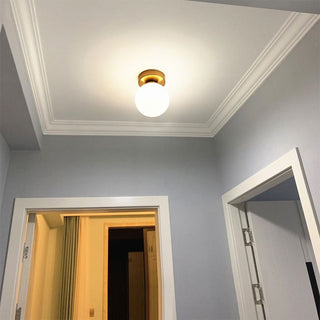 Valentina Art Deco Taklampa med Klar Globe Färg för Infällt Montage