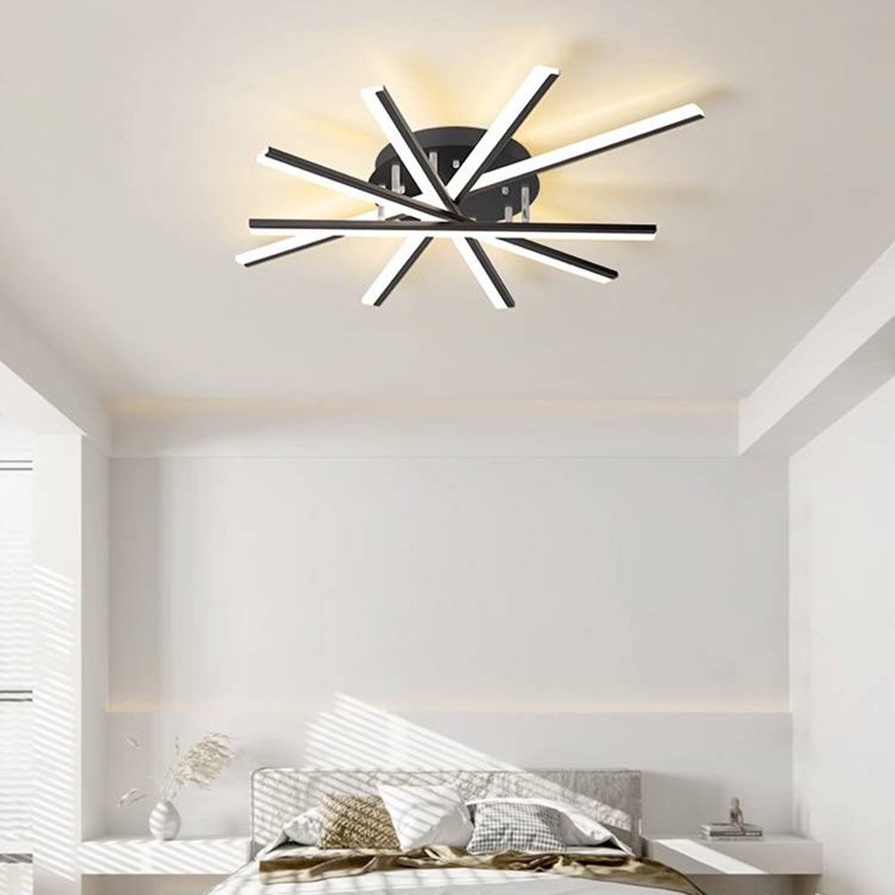 Arisha Linear Flush Mount Ceiling Light, 4 Colour