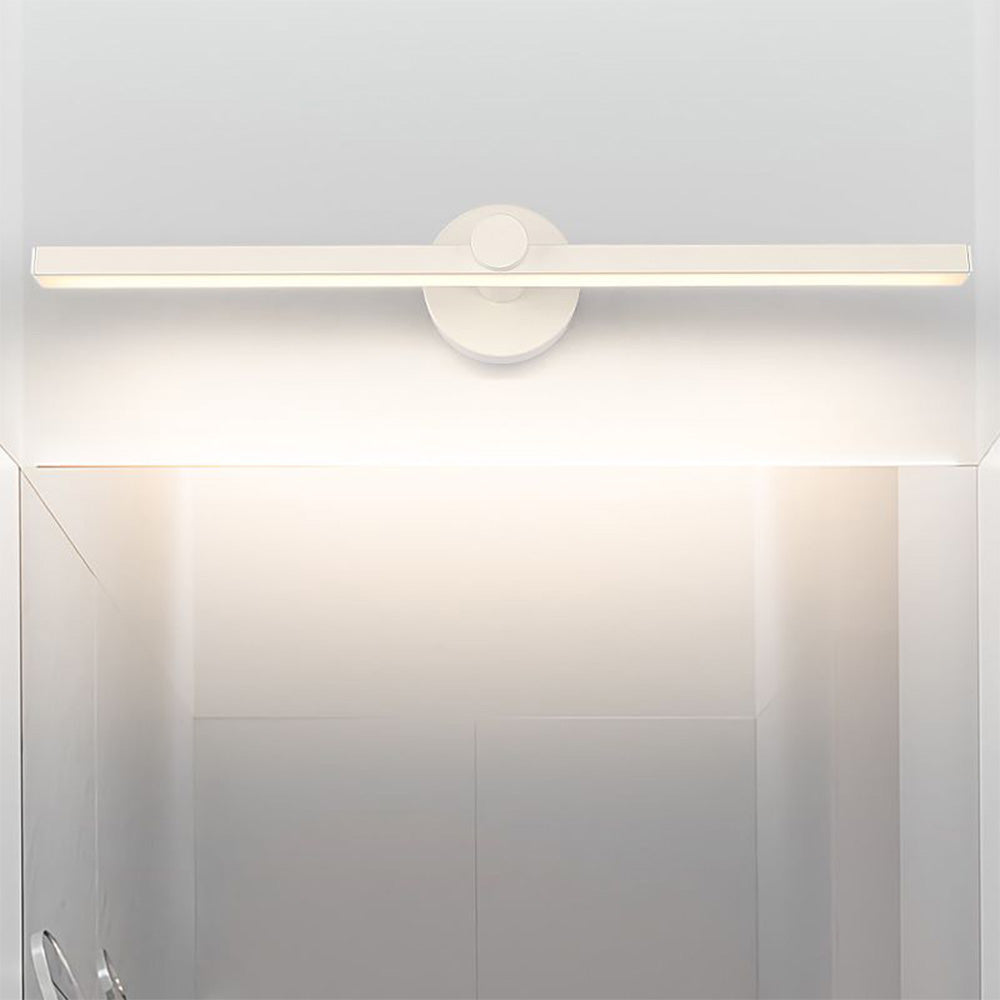 Arisha Minimalist Linear Mirror Front Wall Lamp, White
