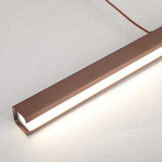 Edge Modern Design Linjär Metall LED Pendellampa Matsal