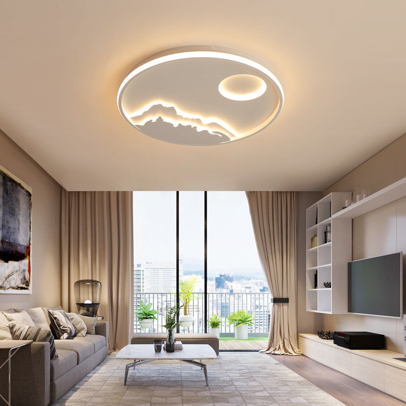 Arisha Mountain View Flush Mount Ceiling Light