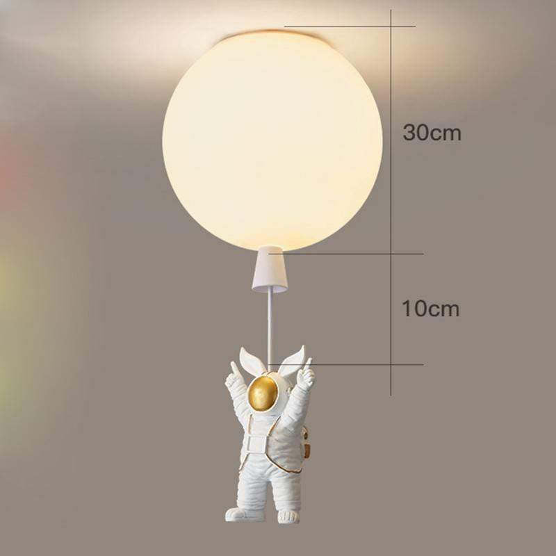Aria Astronaut Balloon Flush Mount Ceiling Light, L 20/25/30/35cm