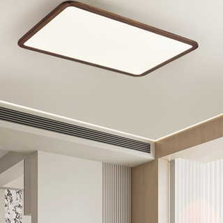 Quinn Modern Fyrkant/Avlång LED Taklampa Metall/Trä Träf/Valnöt Sovrum/Vardagsrum