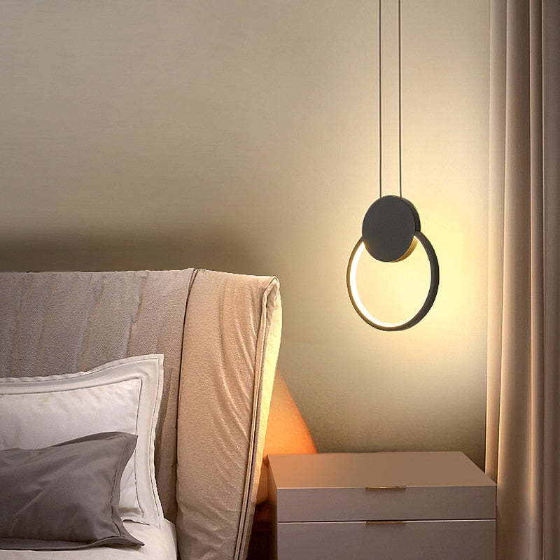 Kori modern svart/vit LED-pendellampa för vardagsrum