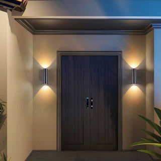 Orr Modern Dubbelhuvud Metall Glas Vägglampa Utomhus Trädgård Korridor