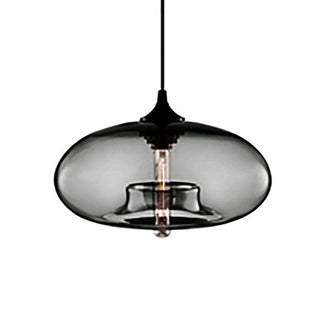 Hailie Modern Brödformad Glas LED Pendellampa Sovrum Matsal