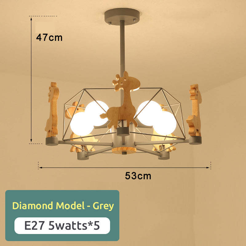 Arisha LED-loftlampe med giraffer