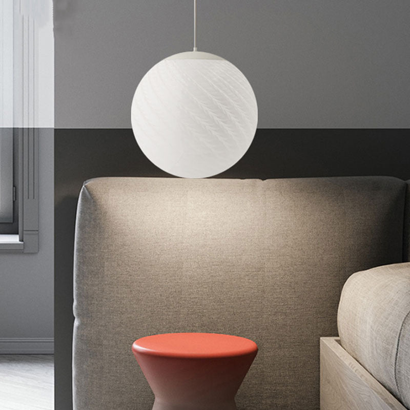 Valentina minimalistisk LED-pendellampa i glas för arbetsrum och sovrum