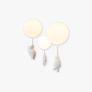 Fateh Design Ballong Björn LED-Armatur Vit Harts/Akryl Plafond
