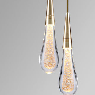Kristy Modern Kristall Glas Metall Pendellampa Vardagsrum Sovrum