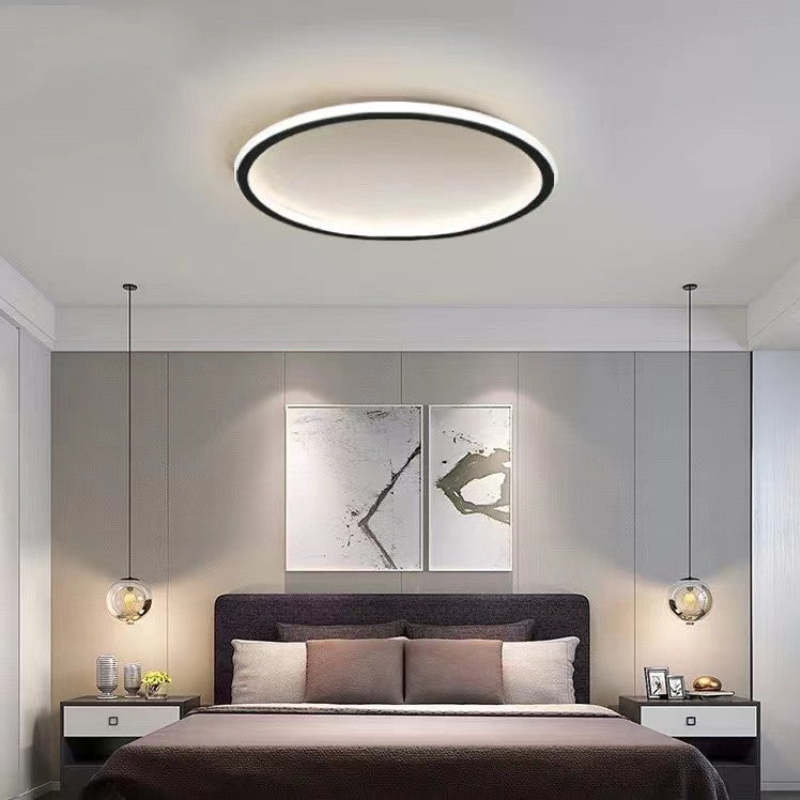Varin modern rund LED-taklampa