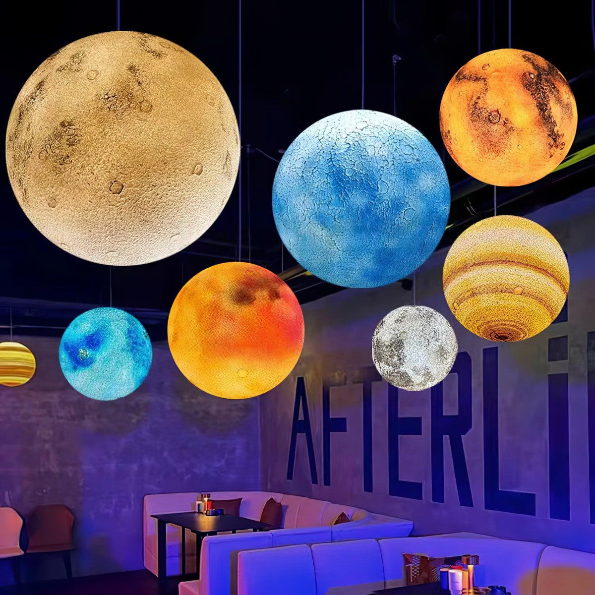CosmoSphere planetarisk pendellampe